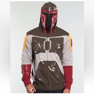 NWT BOBA FETT Star Wars x Marc Ecko Sweatshirt Full Zip Hoodie Jacket Men's XL